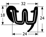 Guía doble corredera universal 3,30 m. ADAPTABLE RENAULT 4/DYANE 6F/DYANE 6 BERLINA