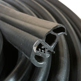 Goma estanqueidad lateral para puerta coche,furgoneta, camper, sujeción 2,5-4 mm