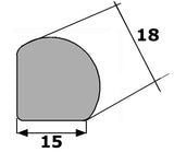 Goma estanqueidad Universal  ADAPTABLE RENAULT 4