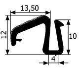 Junta para cristal con flocado..ADAPTABLE RENAULT 4