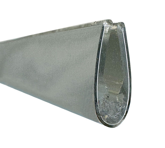 Burlete PVC CROMADO Protector arañazos para borde puerta coche, decoración parrillas,superficies cortantes, carrocerías...(ESPESOR 1-3,5 mm)