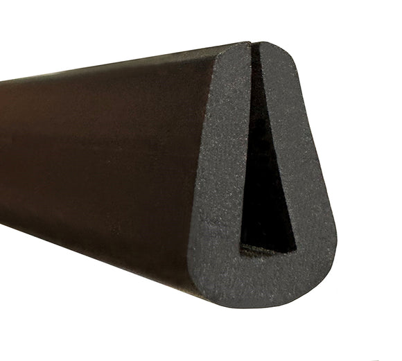 Burlete de protección  EPDM Flexible , para cantos de chapa, superficies cortantes, bidones, vidrio, mesas, carrocerías...(ESPESOR 3 mm)