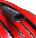 Perfil goma EPDM con adhesivo para estanqueidad, color negro