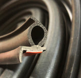 Perfil adhesivo de goma EPDM con labio