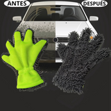 Guante de microfibra suave para limpieza de vehículo, exterior e interior