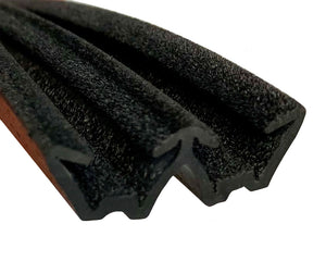 Guía cristal flocada doble para ventanas,  Grueso de cristal de 4-5 mm