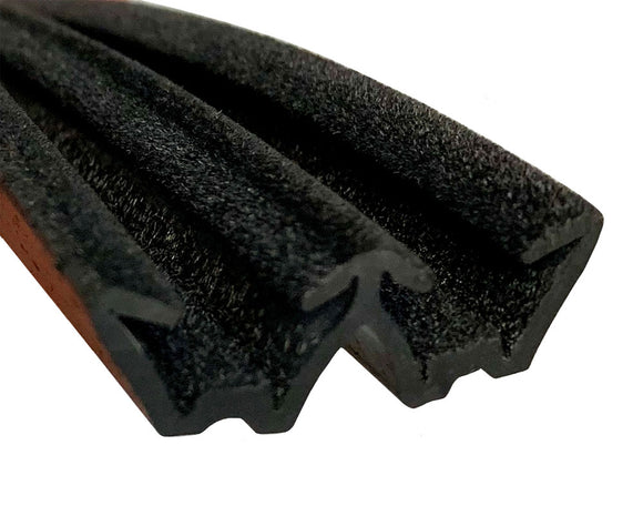 Guía cristal flocada doble para ventanas,  Grueso de cristal de 4-5 mm