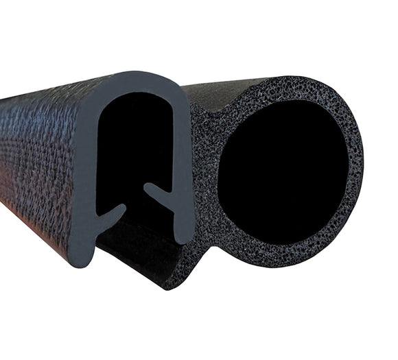 Goma estanqueidad lateral para puerta (PVC+EPDM), rango sujeción 2-4 m –  COMERCIO DE JUNTAS Y PERFILES