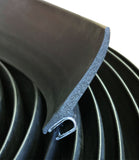 Goma estanqueidad superior pestaña larga para maletero de coche,  sujeción 2-4 mm