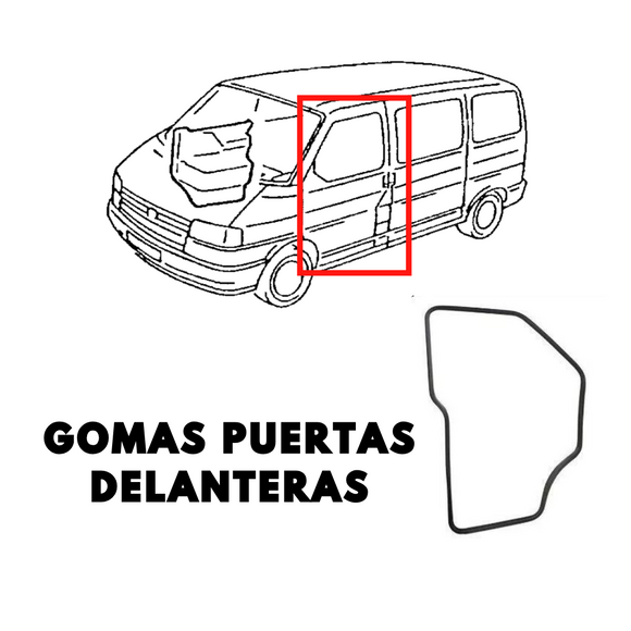 GOMA PUERTAS DELANTERAS WOLKSWAGEN T4