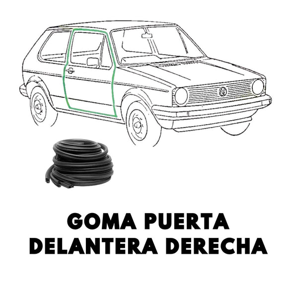 Goma  puerta Volkswagen Golf mk2/GTI