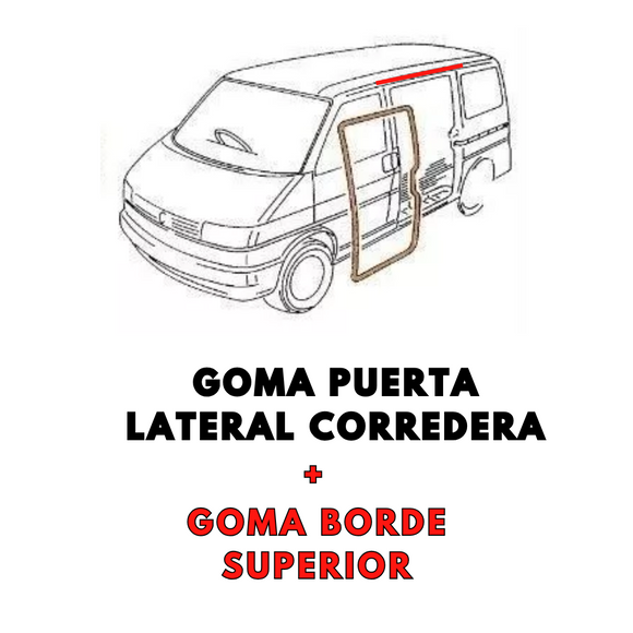 GOMA PUERTA LATERAL CORREDERA WOLKSWAGEN T5/T6 PLUS