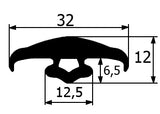 Perfil tapajuntas flexible EPDM para remate y protección