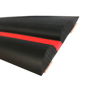 Moldura Opel Astra 91 NEGRA- ROJA autoadhesiva PVC protección paragolpes.