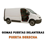 Goma de puerta delantera Renault Trafic mk2 (2000-2014)