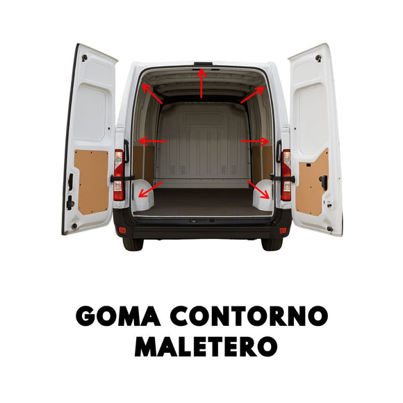 Goma contorno de maletero para Renault Master MK3 (2010-2021)
