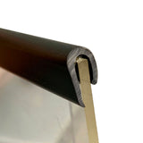 Burlete de protección  PVC Flexible con cola interior , para superficies cortantes, bidones, vidrio, mesas, carrocerías...(ESPESOR 1-3,5 mm)