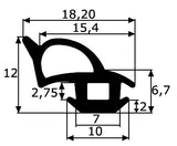 Goma estanqueidad  Universal adaptable puerta caravana