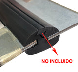 Perfil goma EPDM para contorno cristal, utilizable en sectores como automoción, naval, agrícola e industrial general